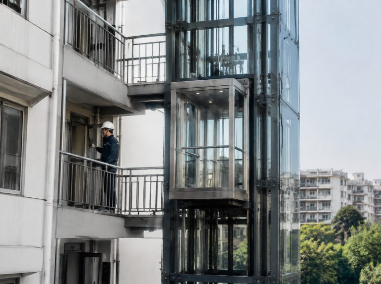 承德旧楼加建观光电梯